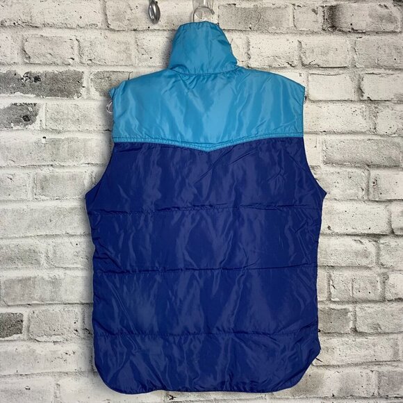 Vintage  Snap Front Down Puffer Vest - Picture 4 of 13